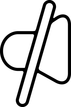 Mute Interface Sign Outline Icon Svg Set, Free Vectors File